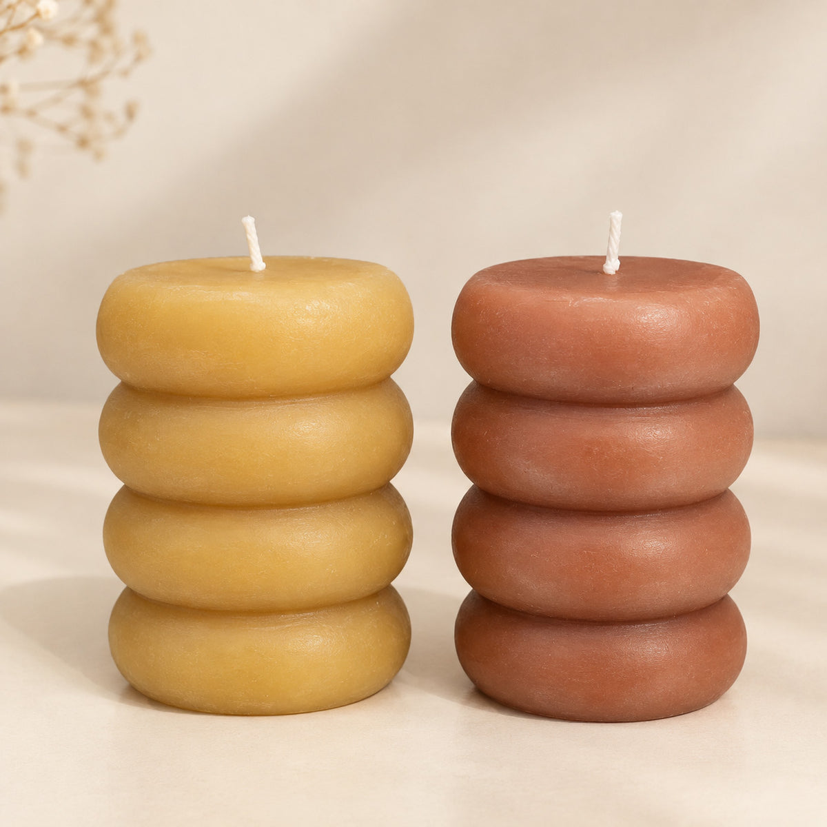 Selenite Hurricane Candle Holder 10cm