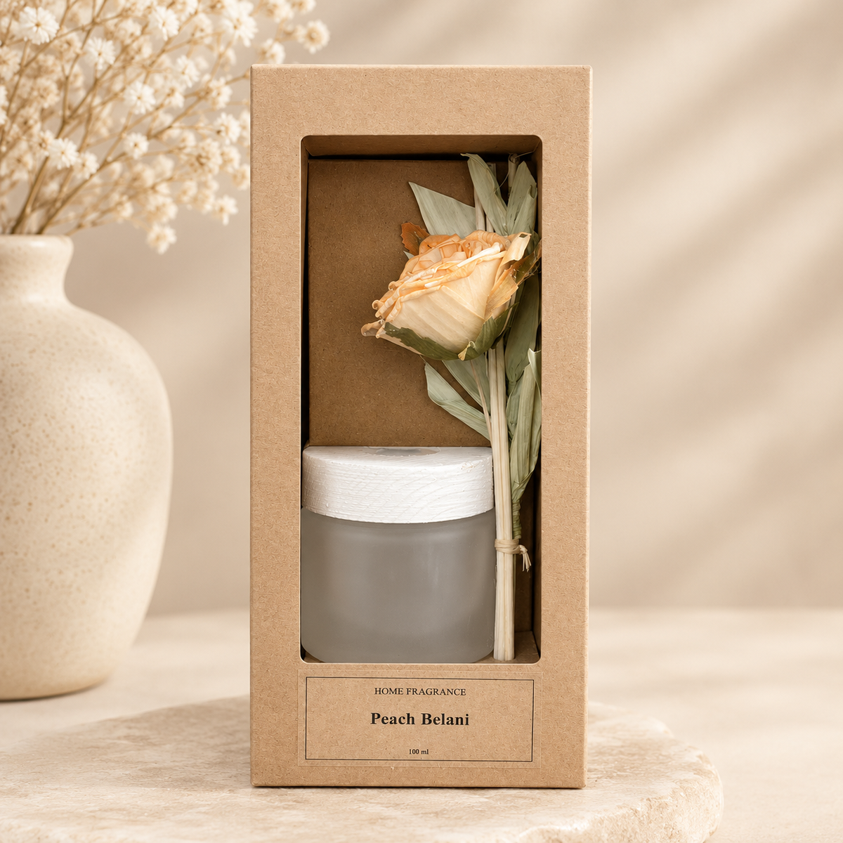 Namų kvapas su lazdelėmis Peach Belani aromatas 100 ml
