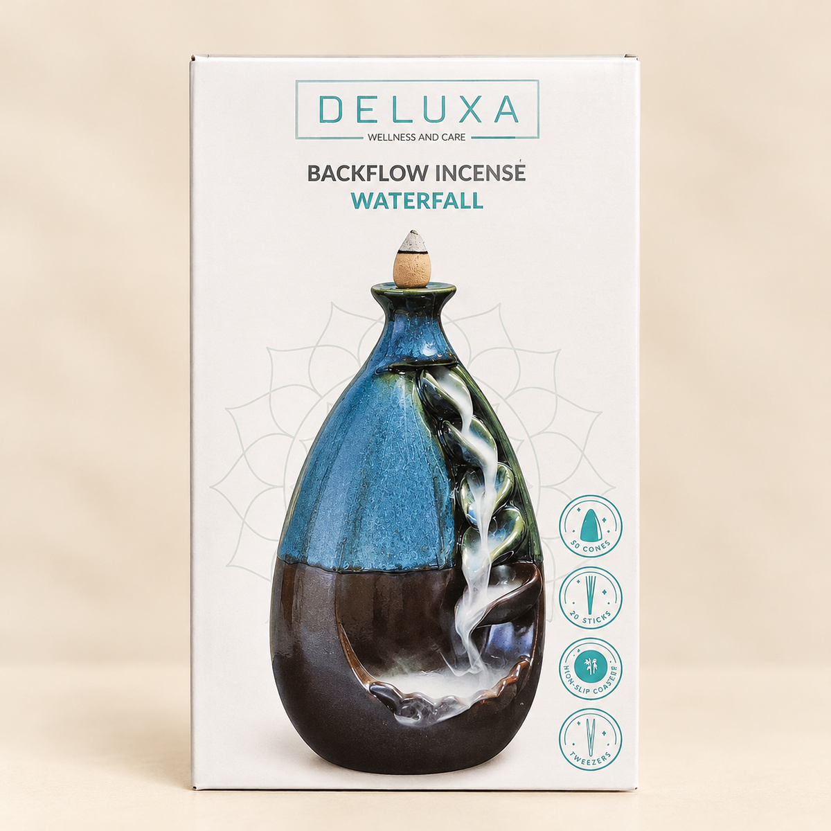 Selenite Incense Holder Flower of Life