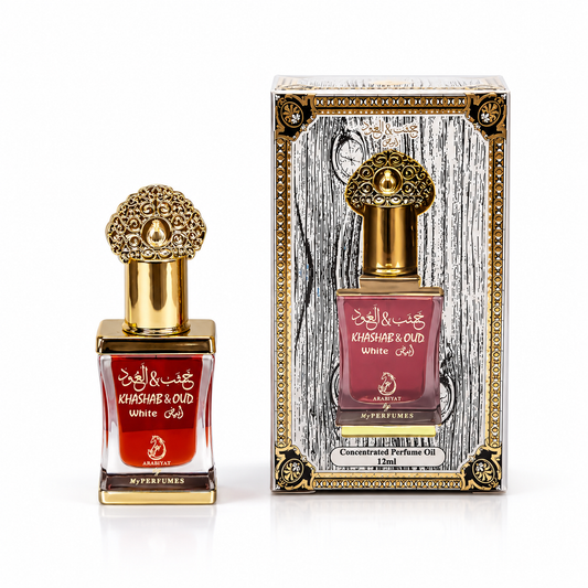 Arabiški aliejiniai kvepalai Unisex, Arabiyat Khashab & Oud White 12 ml