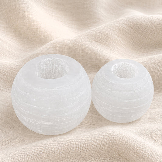 Selenito žvakidė Snow Ball  10x10 cm