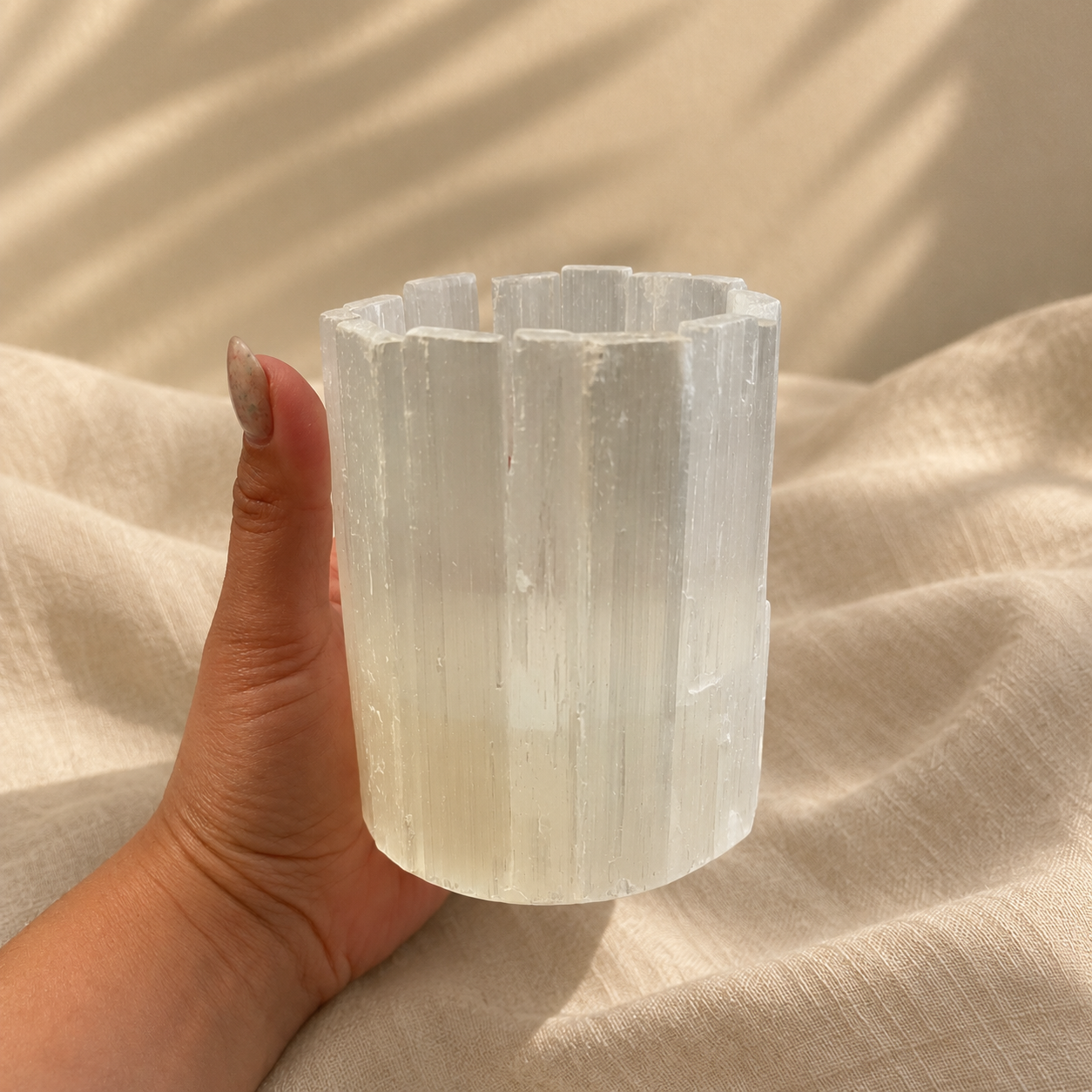 Selenito žvakidė  Cup 10x8 cm