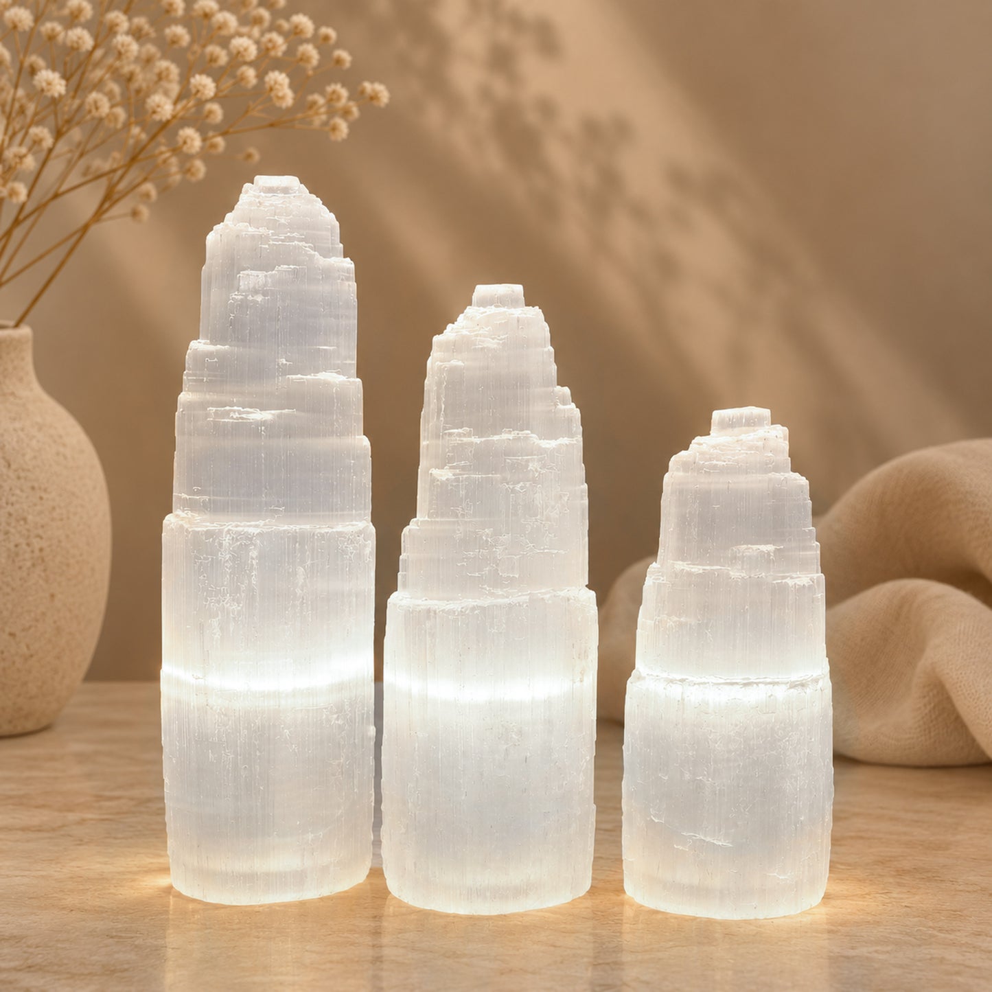 Selenito lempa Iceberg 21-25 cm