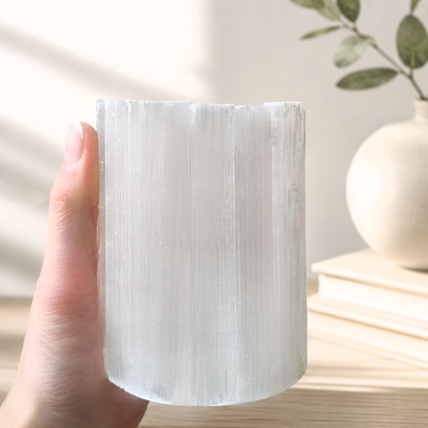 Selenito žvakidė  Cup 10x8 cm