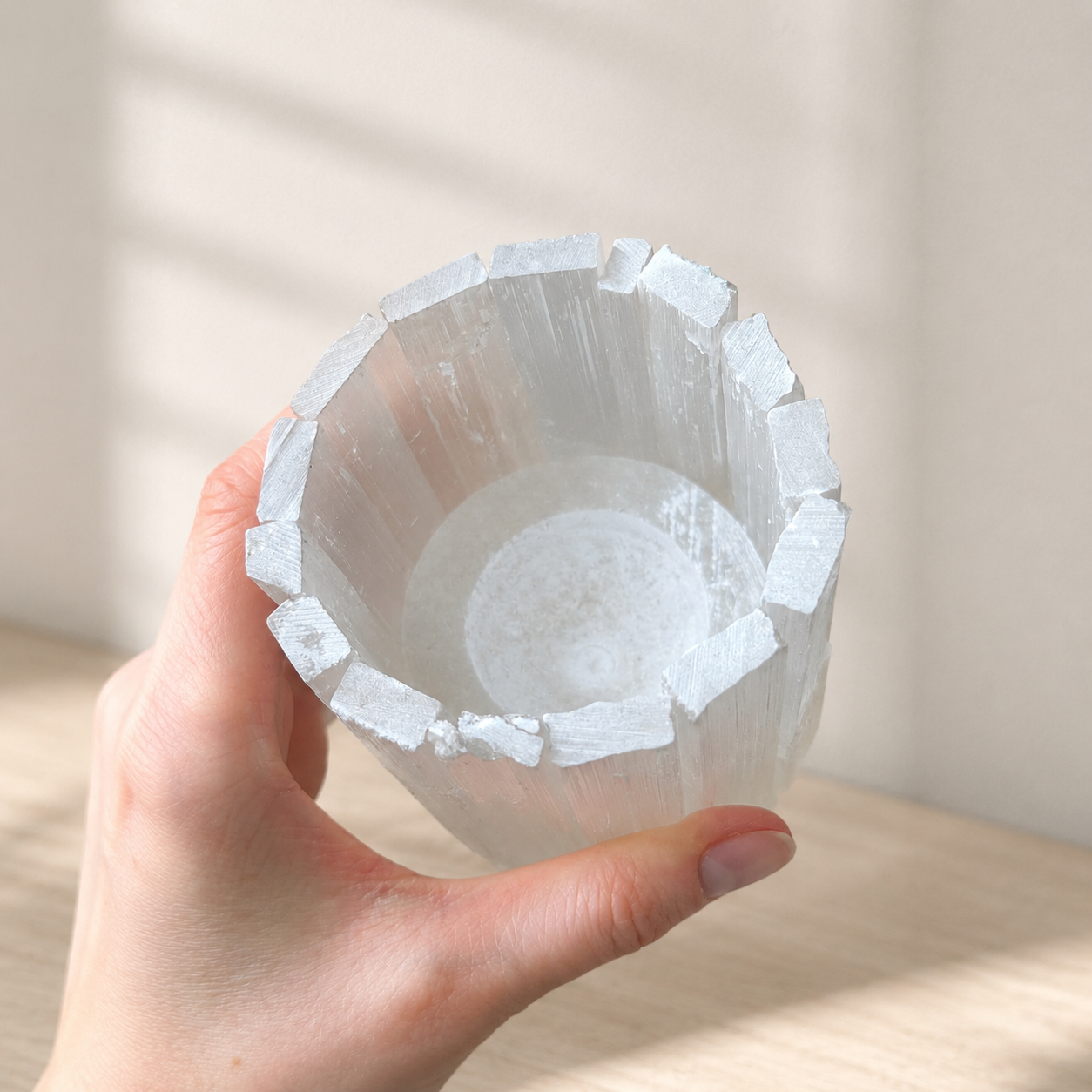 Selenito žvakidė  Cup 10x8 cm