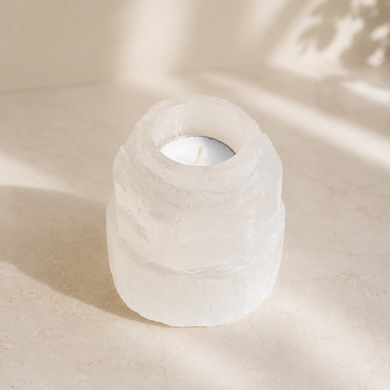 Selenito žvakidė Iceberg  6x6 cm