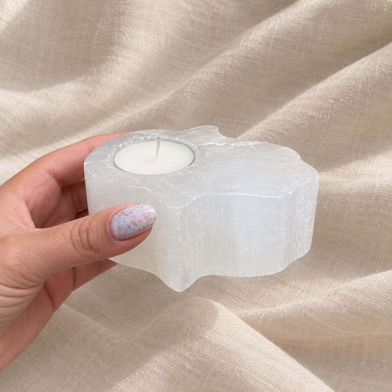 Selenito žvakidė Hamsa 10 cm